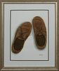 Peter Briant (New Orleans), "Shoes," 20th c., watercolor, signed lower right, presented in a gilt frame, H.- 15 in., W.- 10 7/8 in. Provenance: The Es