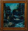 Parker Lee (1924-1995, California), aka Leibsohn Parker Lee, "Louisiana Swamp Scene," 20th c., presented in a gilt relief frame, H.- 23 1/2 in., W.- 1