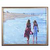 Howard Behrens. Stroll on the Beach, oil on canvas