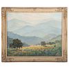 Frank M. Moore. "Veiled Mountains, Salinas Valley"