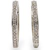Pair of 18k Gold and Diamond Earrings