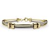 14k Gold and Stainless Steel Bracelet