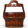 Decorative Wood Carved Basket