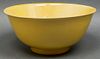 Kangxi Period Large Chinese Yellow-Glazed Bowl