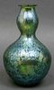 Loetz Papillion Green Glass Vase