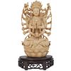 Antique Chinese Carved "Goddess Of Mercy" Buddha