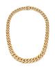 YELLOW GOLD AND DIAMOND NECKLACE