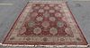 Large Vintage And Finely Hand Woven Carpet