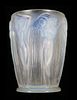 R. LALIQUE DANAIDES Opalescent Glass Vase 972