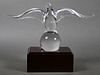 Steuben Glass Eagle with Stand