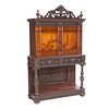 Renaissance Revival inlaid Cabinet on Stand