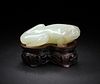 Chinese White Jade Carving of Frog, 18th Century