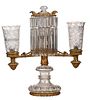 Lewis Vernon & Co. Gilt Bronze Argand Lamp
