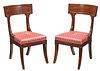 Exceptional Pair of Classical Klismos Chairs
