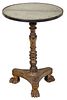 Chinese Export Lacquered and Gilt Pedestal Table
