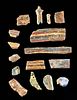 Lot of 16 Egyptian Glass Inlay Fragments