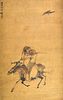 Chinese Painting of Man on Donkey by Wu Shuiyun