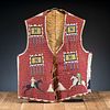 Cheyenne River Sioux Beaded Pictorial Hide Vest 
