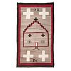 Navajo Pictorial Weaving / Rug, Spanish Mission