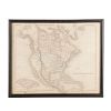 Betts, John. North America. London, ca. 1838. Mapa grabado en cobre, coloreado. Norteamérica con la inserción de Jamaica.