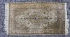 Finely Woven Persian Wool/Silk Rug