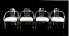 Set of 4 Mid Century Modern Lucite Dining Chairs