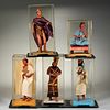 (5) Babylonian & Roman figurines, ex-museum