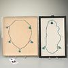 Pair Ancient Egyptian faience beaded necklaces