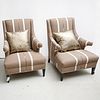 Nice pair Contemporary designer lounge chairs