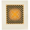 Victor Vasarely, signed serigraph proof