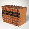 (8) Vols, Works of John Milton, 1851, fine binding