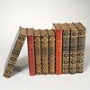 BOOKS: (9) vols. signed fine leather bindings