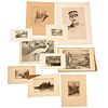 (10) Signed etchings, engravings, lithographs