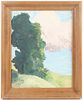 Gus Gay Signed Oil, Fauvist Landscape