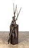 WALTER MATIA "IN THE BRANCHES" 1996 SIGNED BRONZE
