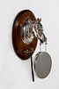 ENGLISH SILVER PLATE EQUESTRIAN MOTIF DINNER GONG
