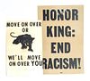 2 Vintage Posters: Martin L. King & Black Panthers