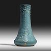 Wilhelmina Post for Grueby Faience Company, Rare and Large vase with cinquefoils