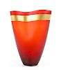 Salviati "Pizzicati" Art Glass Vase by Moretti