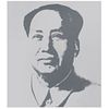 ANDY WARHOL, Mao - Silver, Stamped on back "Fill in your own signature", Serigraph without print number, 33.4 x 29.5" (85 x 75 cm)
