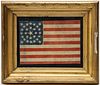A RARE U.S. 29-STAR IOWA STATEHOOD FLAG CIRCA 1847