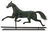 A 19TH CENTURY A.L. JEWELL RUNNING HORSE WEATHER VANE