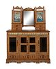 An Anglo-Indian Carved and Inlaid Sideboard with Swing Mirror
Height 77 x width 58 1/2 x depth 20 3/4 inches.