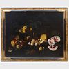 Simone del Tintore (1630-1708): Peaches on a Tazza; and Still Life with Fruit:  A Pair