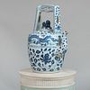 Large Chinese Blue and White Porcelain Teapot
