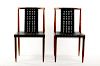 Pair of MCM Tomlinson Patent Side Chairs