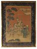 Chinese Silk Kesi 'Immortals' Panel, 19th C.