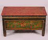 Tibetan table/cabinet to hold sculpture and sutras