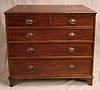 George III mahogany chest of drawers, 18th c.