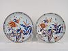 Pair of Chinese Imari Plates, Probably Early 18th C.